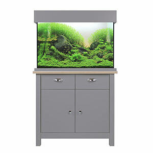 Aqua-One-Oakstyle-Shades-Flint-Grey-Aquarium-and-Cabinet-145-Litres