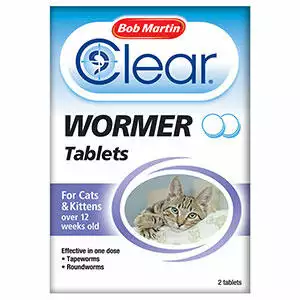 Bob Martin Clear Kitten and Cat Worming Tablets
