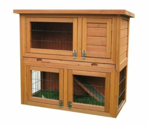 Bunny Business 2 Tier Rabbit Hutch & Run