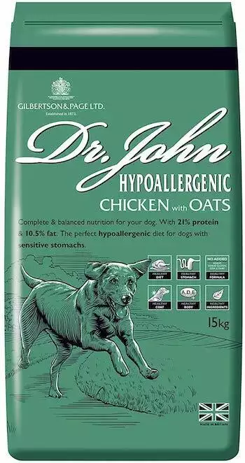 Dr John Hypoallergenic Chicken & Oats From Gilbertson & Page
