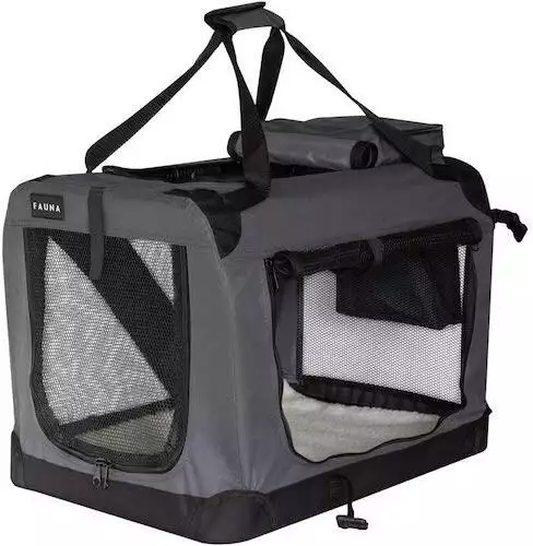 Fauna Dog Puppy Lightweight Grey Crate