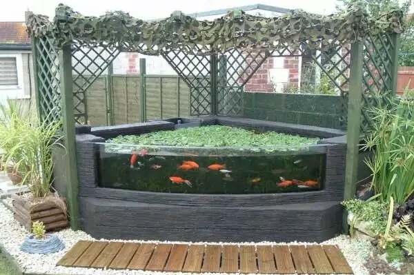 Garden Pond With Viewing Window