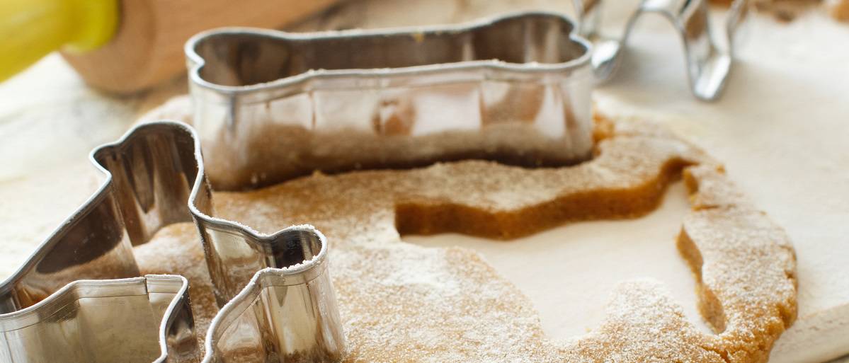 Homemade dog biscuits