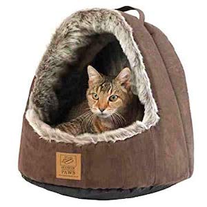 House of Paws Hooded Arctic Cat Bed Cave