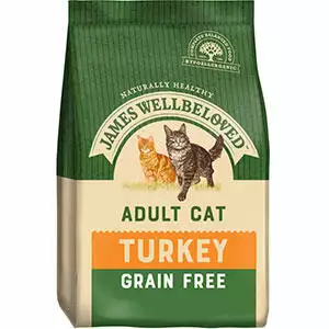 James Wellbeloved Adult Dry Cat Food Turkey & Veg