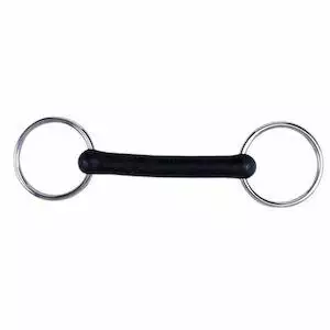 Korsteel Flexi Rubber Mullen Mouth Loose Ring Snaffle