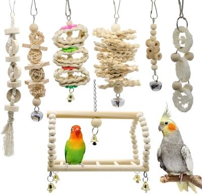 LANSONTECH Bird Swing & Toys set