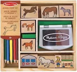 Melissa Doug Wooden Stamp Activity Set