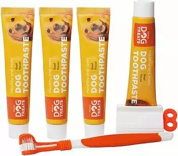 Natural Dog Treats Toothbrush Kit