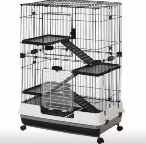 PawHut 4-Level Metal Small Animal Hutch