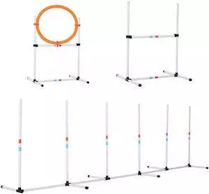 Pawhut 3 Piece Pet Agility Training Equipment
