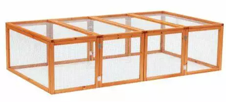 Pawhut 6ft Outdoor Wooden Rabbit Hutch Cage