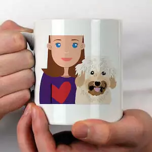 Personalised Dog Mum Gift Mug