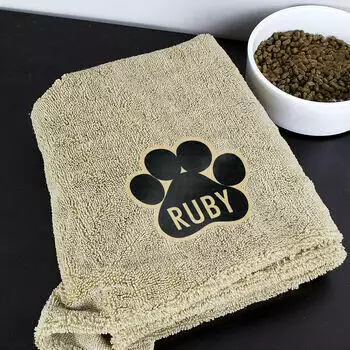 Personalised Micro Fibre Towel for Dogs