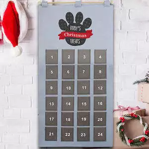 Personalised Pet Christmas Felt Advent Calendar