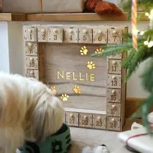 Personalised Wooden Pet Advent Calendar