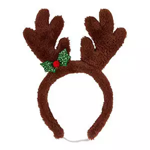 Fuzzy Christmas Antlers For Dogs