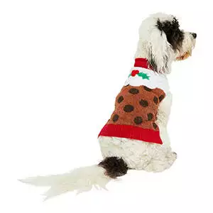 Christmas Pudding Dog Jumper 