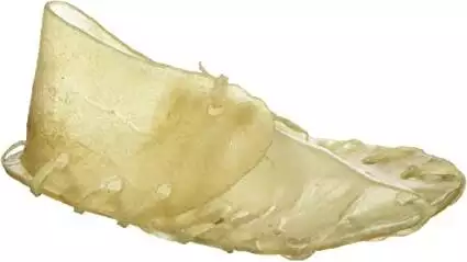 Rawhide for dogs in a shoe shape