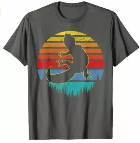 Retro Vintage Leopard Gecko Animal Lover T-Shirt Gift T-Shirt