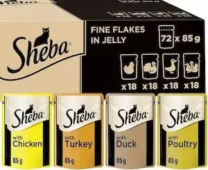 Sheba Fine Flakes in Jelly