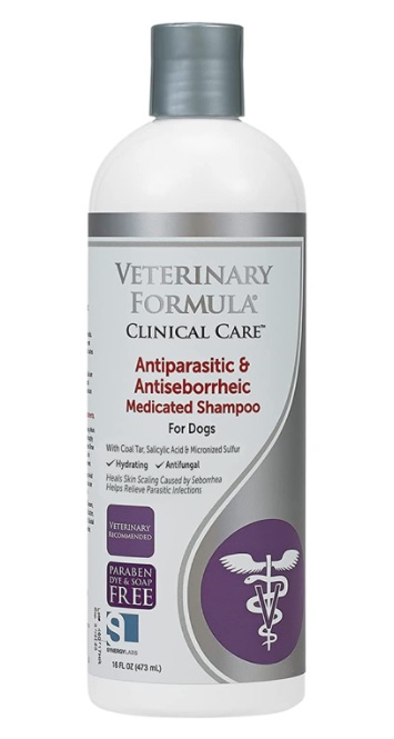 Veterinary Formula Clinical Care Antiparasitic & Antiseborrheic Medicated Shampoo 