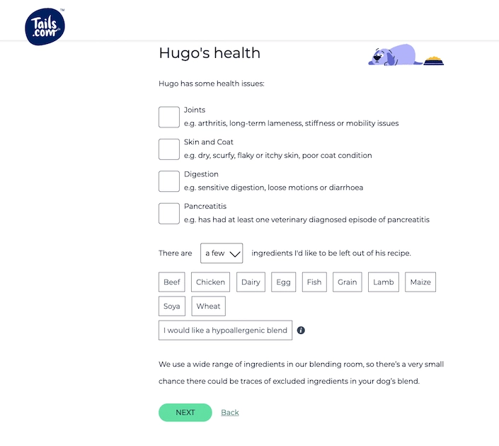 Tails Dog Food Online