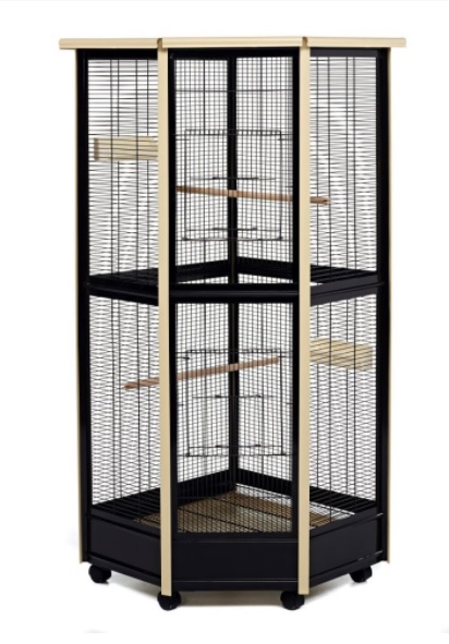 Tall-All-Metal-Corner-Aviary-Bird-Rat-Cage