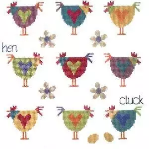 The Stitching Shed Chicken Sampler Cross Stitch Kit
