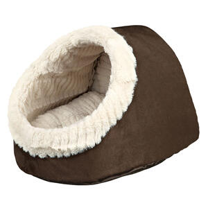Trixie-Cuddly-Dog-and-Cat-Cave-Brown-Small