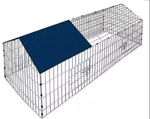 VivaPet Rabbit Run with Apex Roof