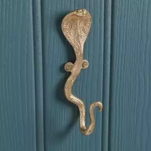 Brass Snake Coat Hook