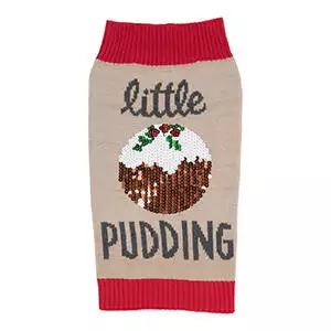 Christmas Pudding Dog Jumper 