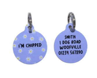 Woof Inc Purple Daize ID Tag 