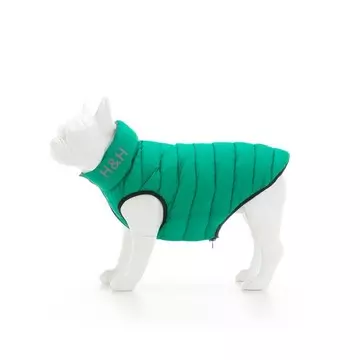Hugo & Hudson Reversible Green Dog Puffer Jacket