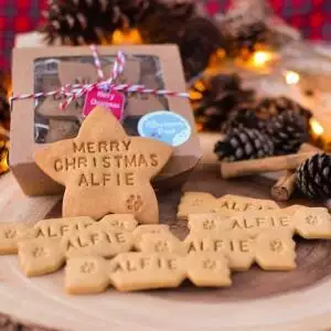Afternoon Paws Personalised Christmas Dog Treat Set