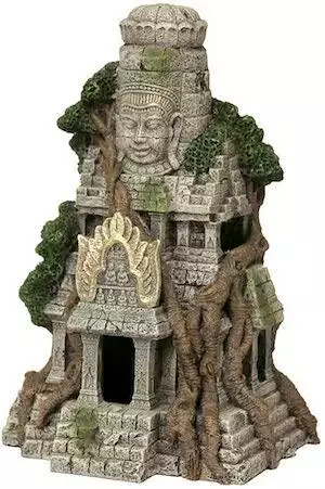 Rosewood Cambodian Temple Ruins Aquarium Decor