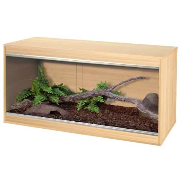 a wooden reptile vivarium